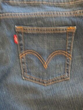 Levi's 545 Mid-rise Cuffed Jean Shorts Patch Pockets sz 10